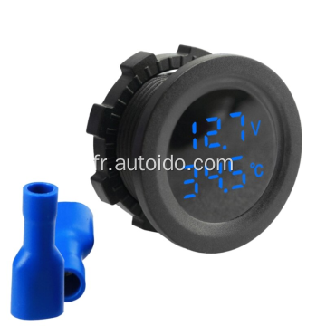 12v Car Boat Motorcycle LED Dual Round Digital